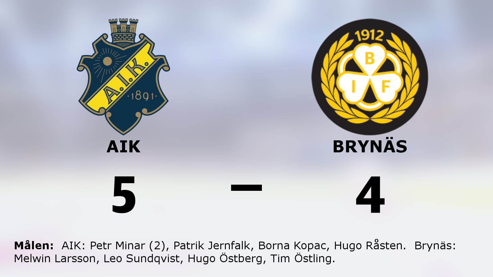 AIK tog säsongens första seger