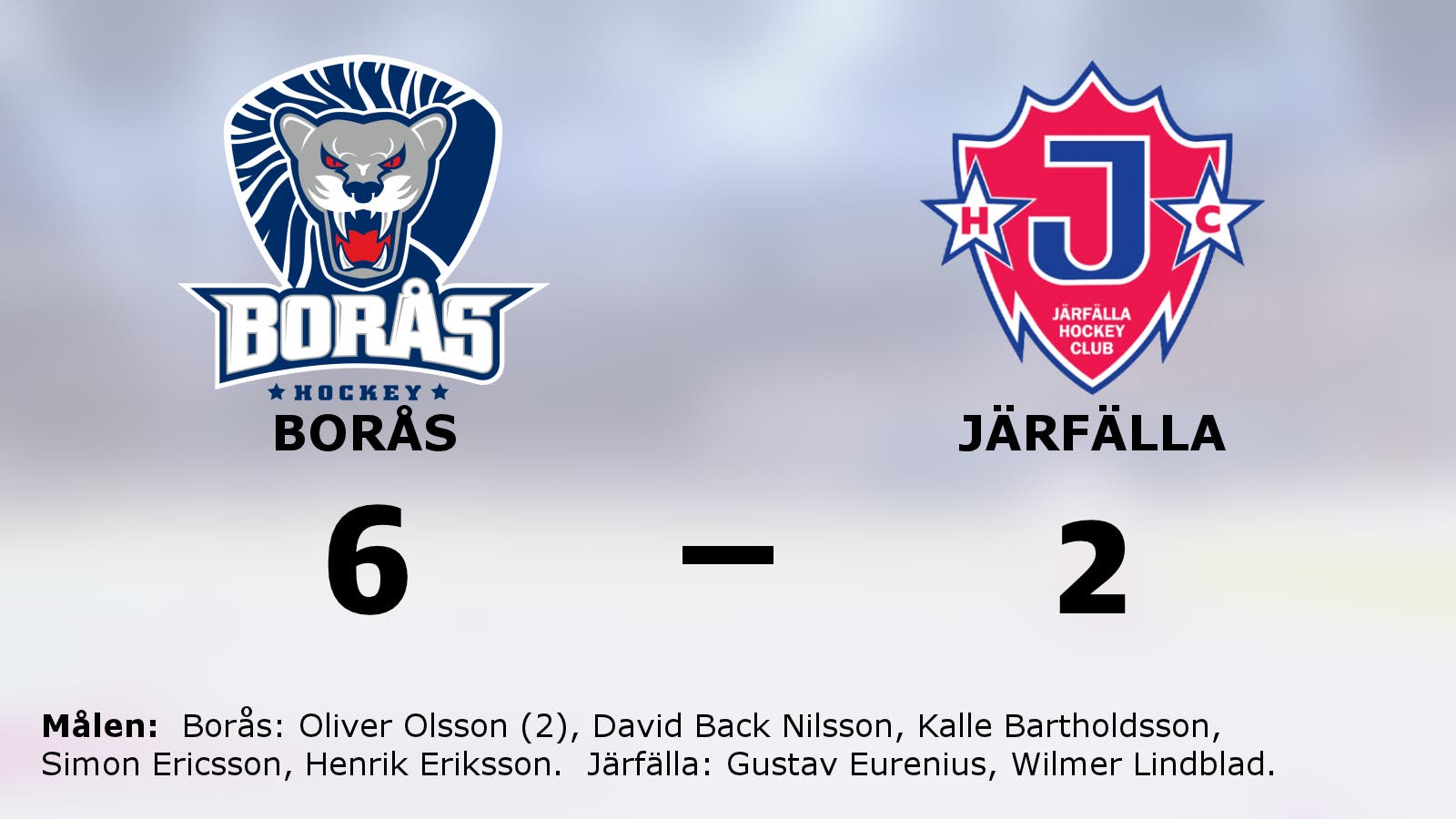 Borås besegrade Järfälla efter Oliver Olssons dubbel