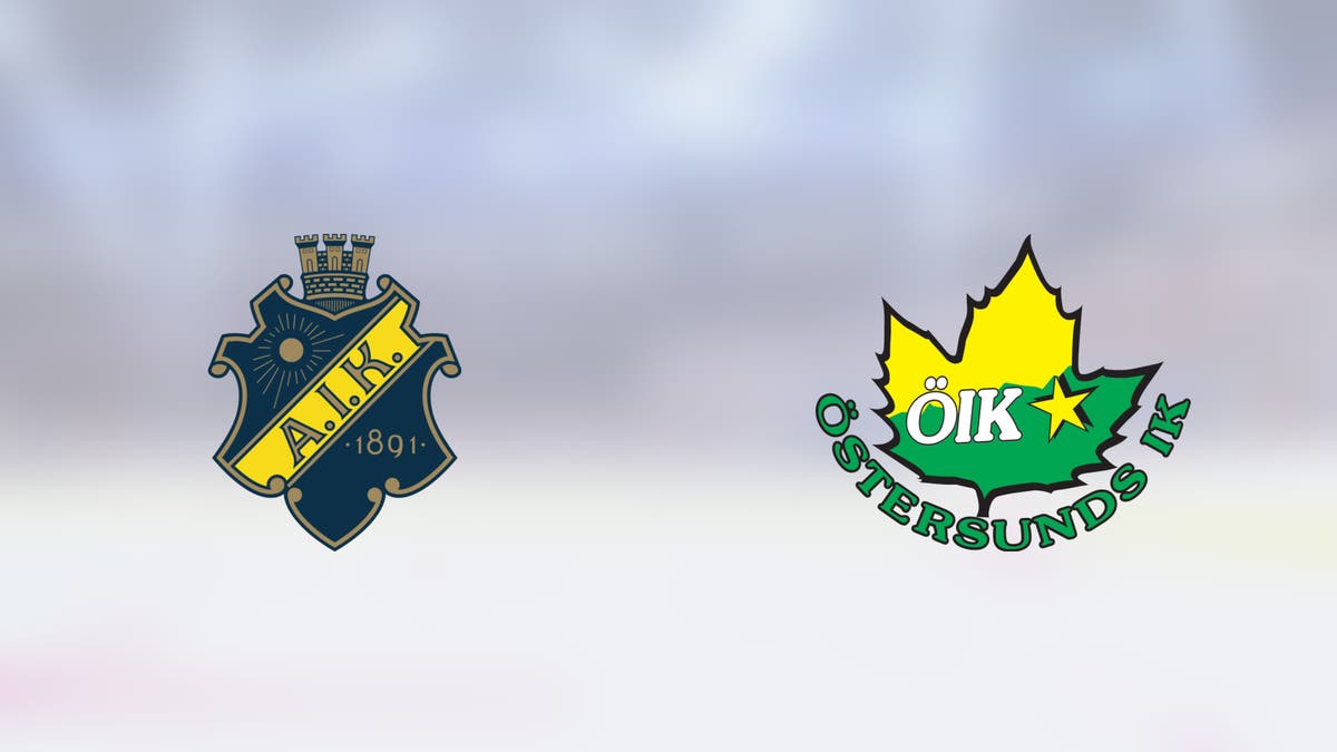 AIK vill förlänga fina segersviten mot Östersunds IK