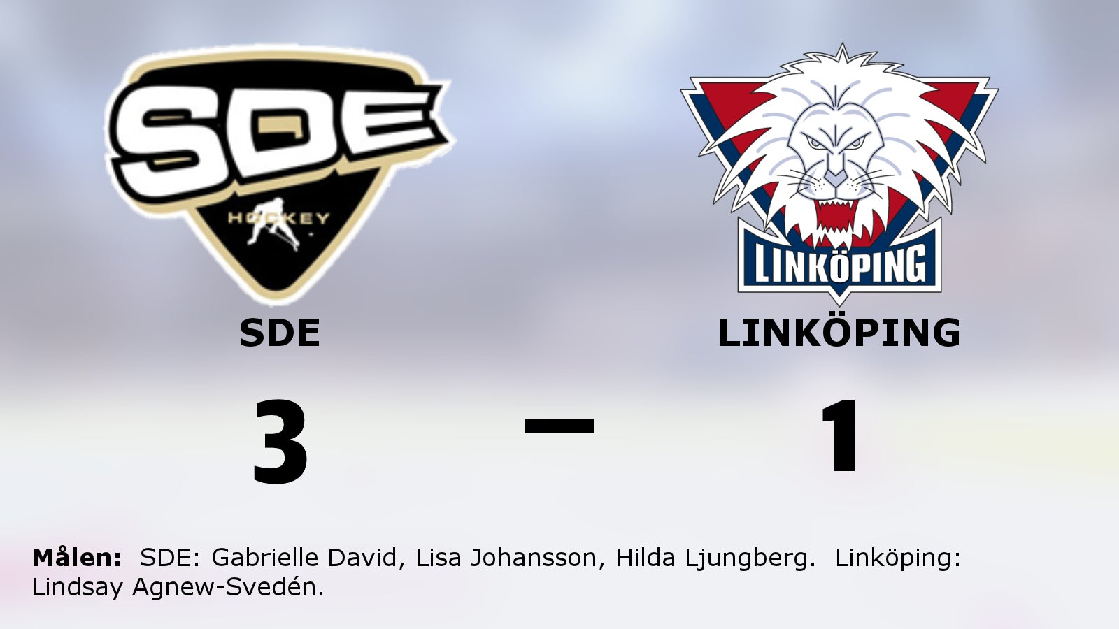Formstarka SDE vann mot Linköping