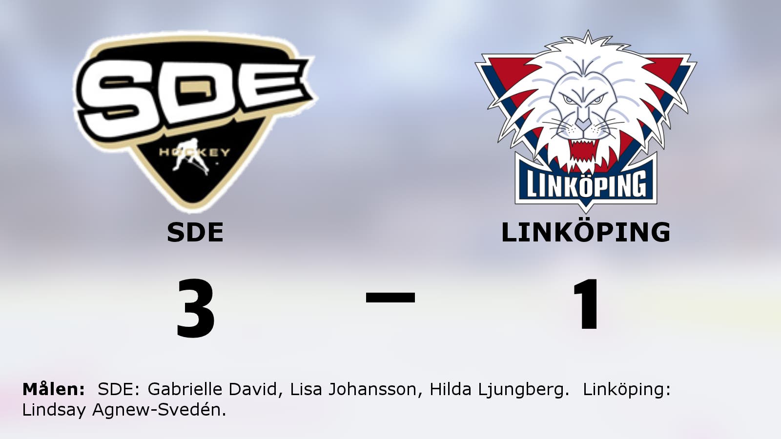 Formstarka SDE vann mot Linköping