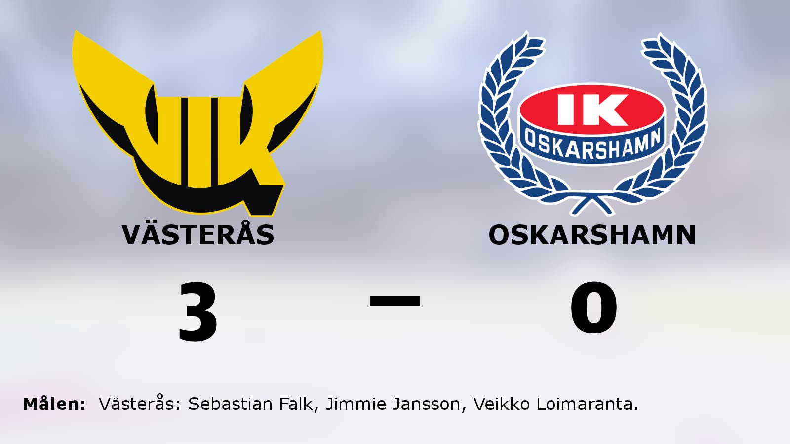 Förlustsviten bruten för Västerås – efter 3–0 mot Oskarshamn