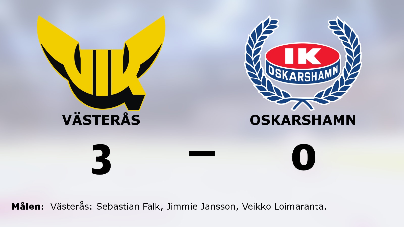 Förlustsviten bruten för Västerås – efter 3–0 mot Oskarshamn