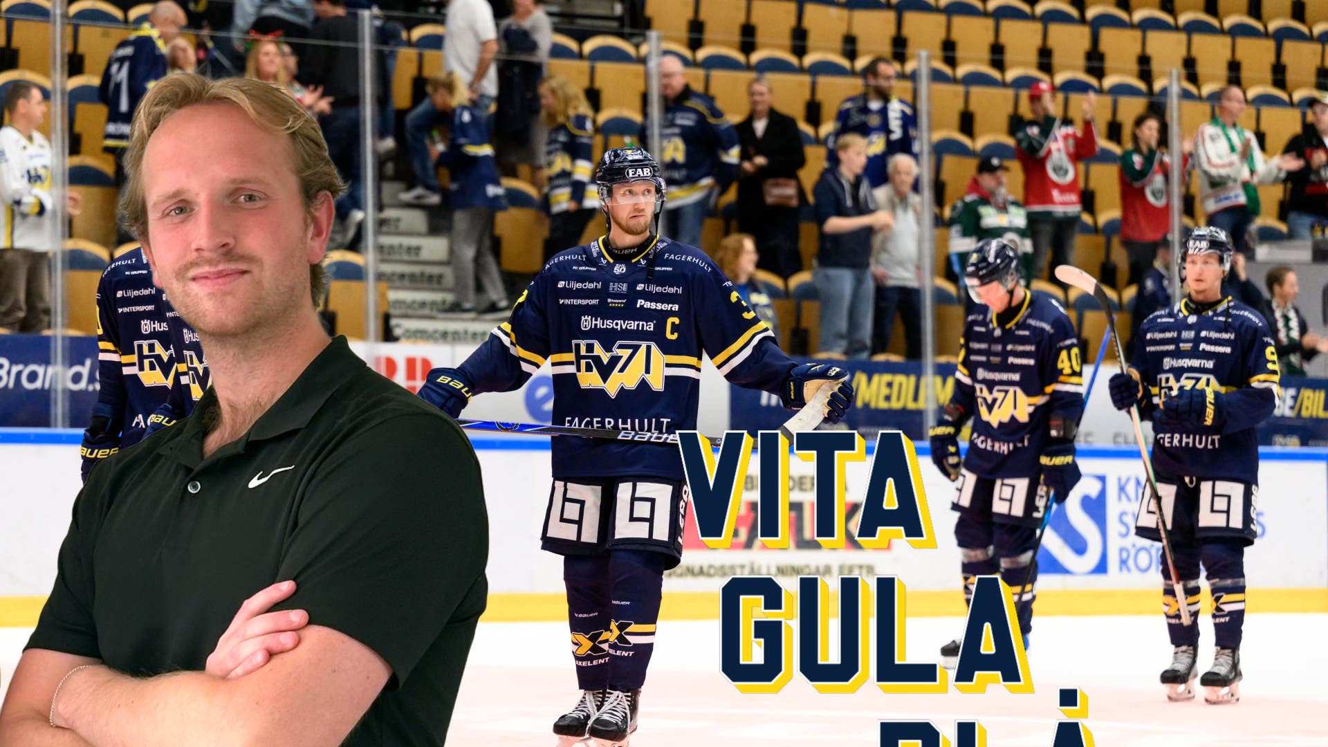 vita gula blå