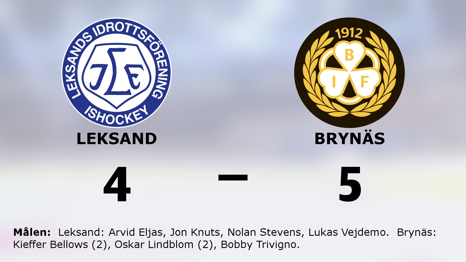 Brynäs avgjorde i förlängningen mot Leksand