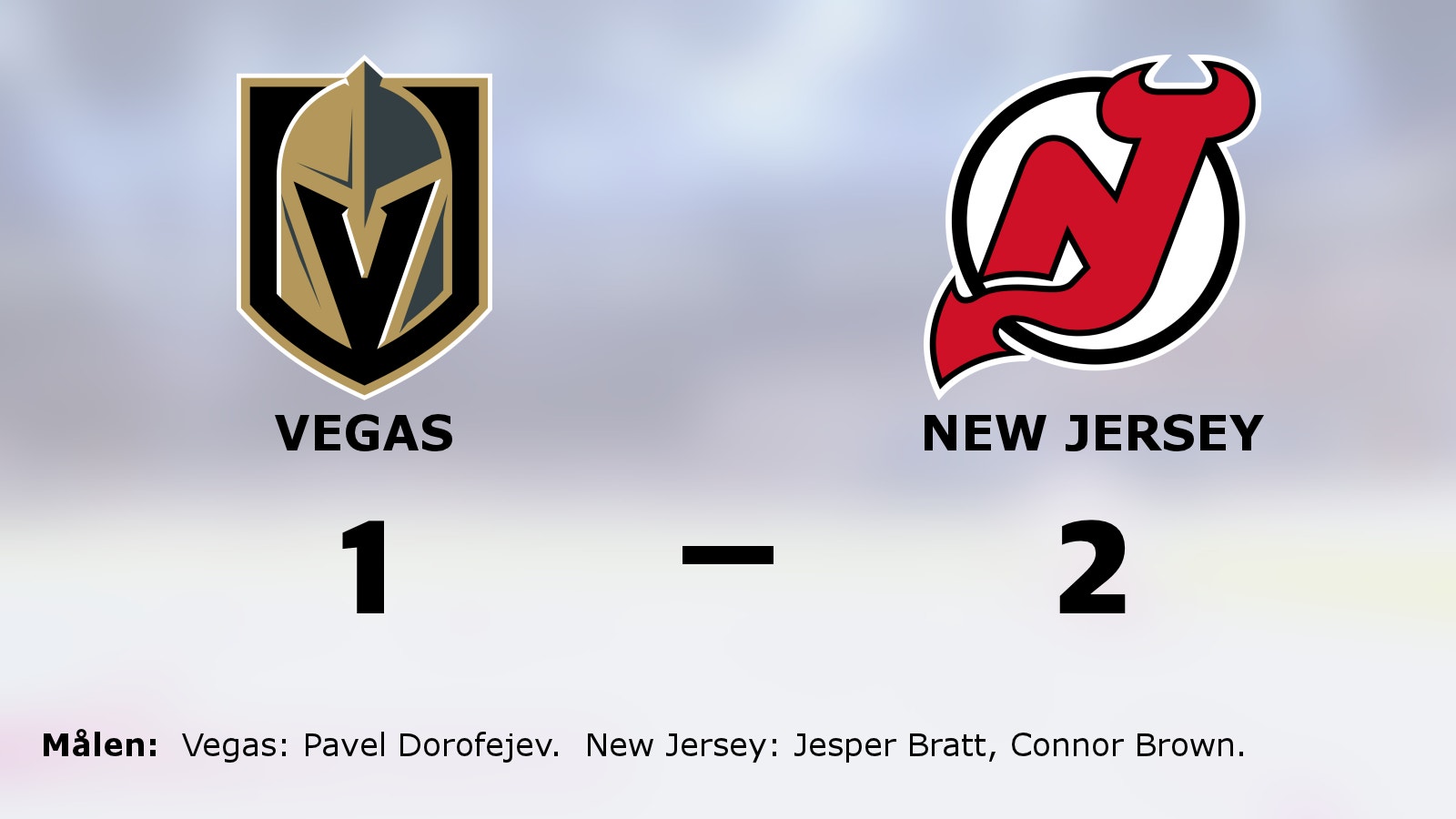 Straffar avgjorde när New Jersey vann mot Vegas