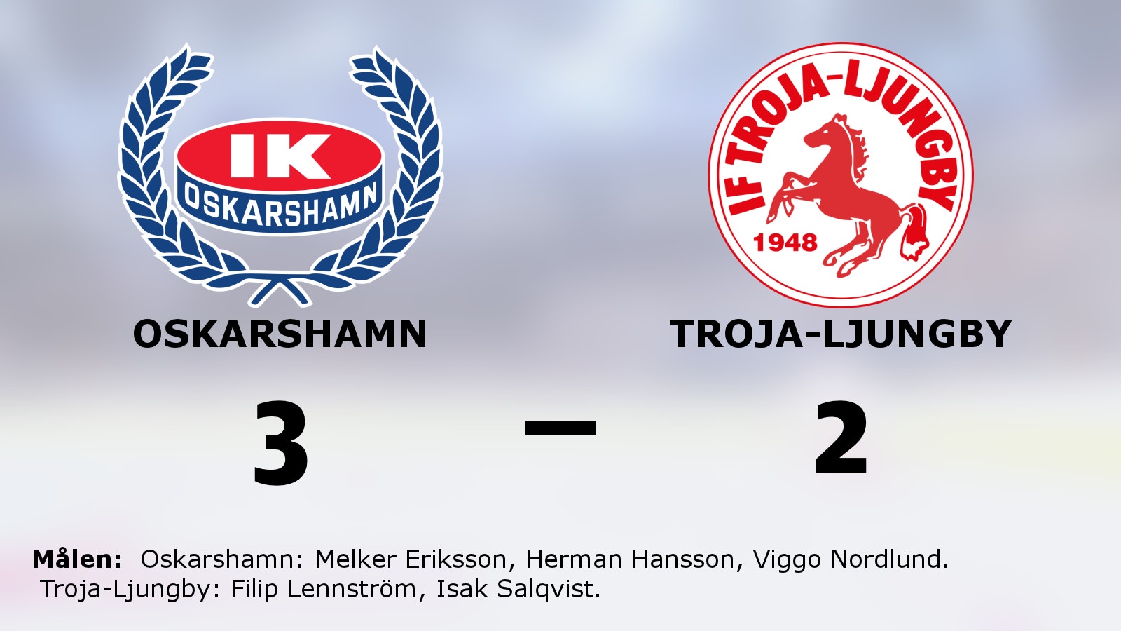 Oskarshamn besegrade Troja-Ljungby med knapp marginal