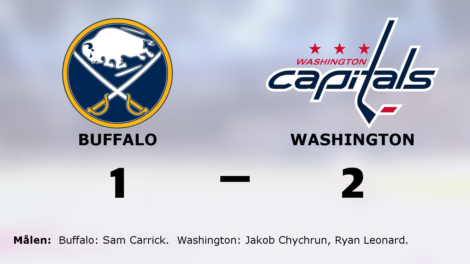 Buffalos fina segersvit bruten