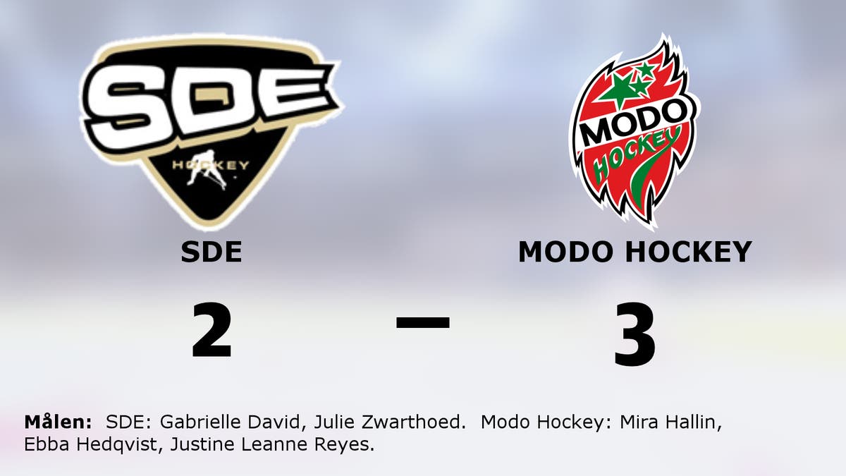 Seger för Modo Hockey efter vändning mot SDE