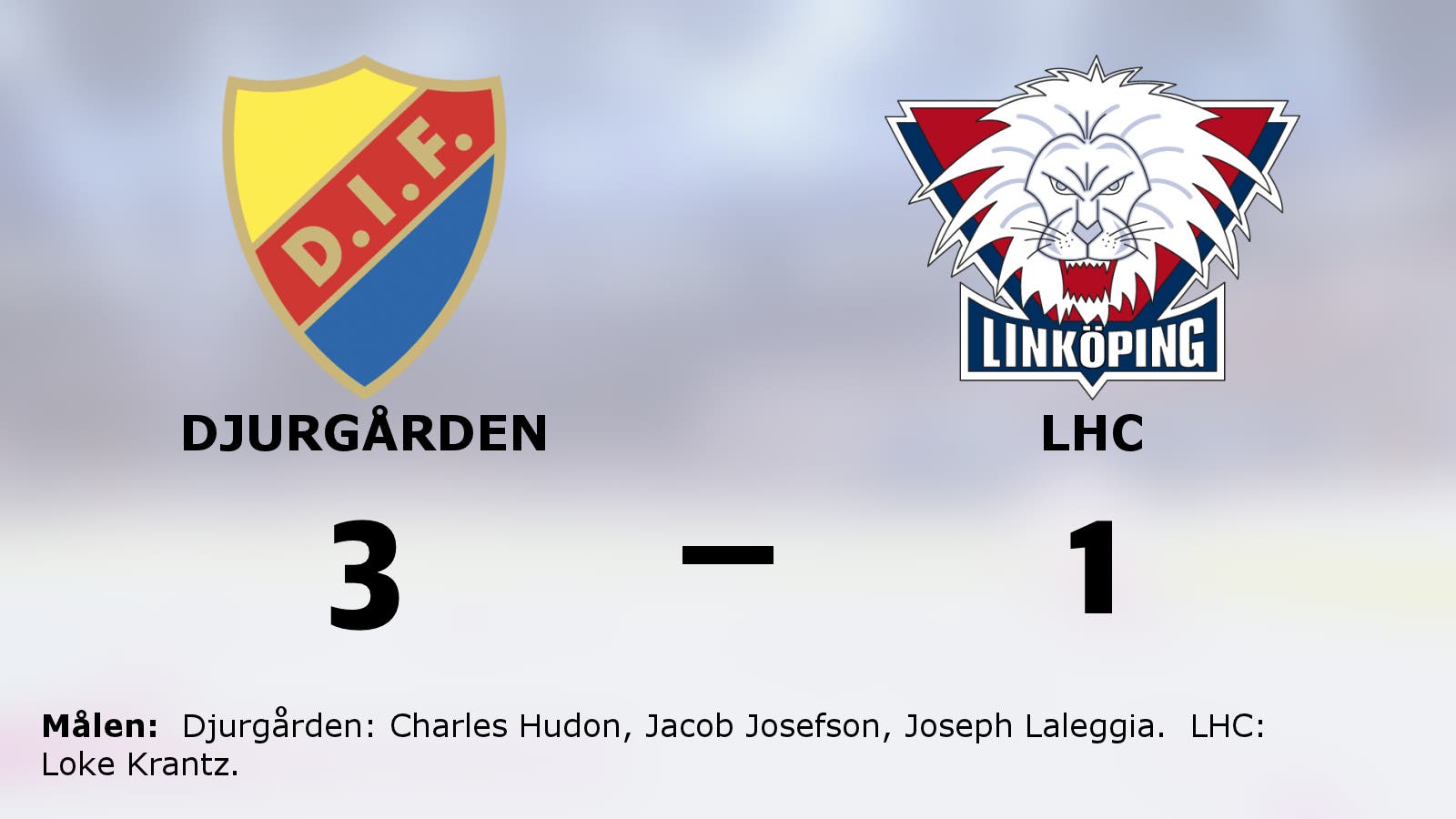 Tre poäng för Djurgården hemma mot LHC