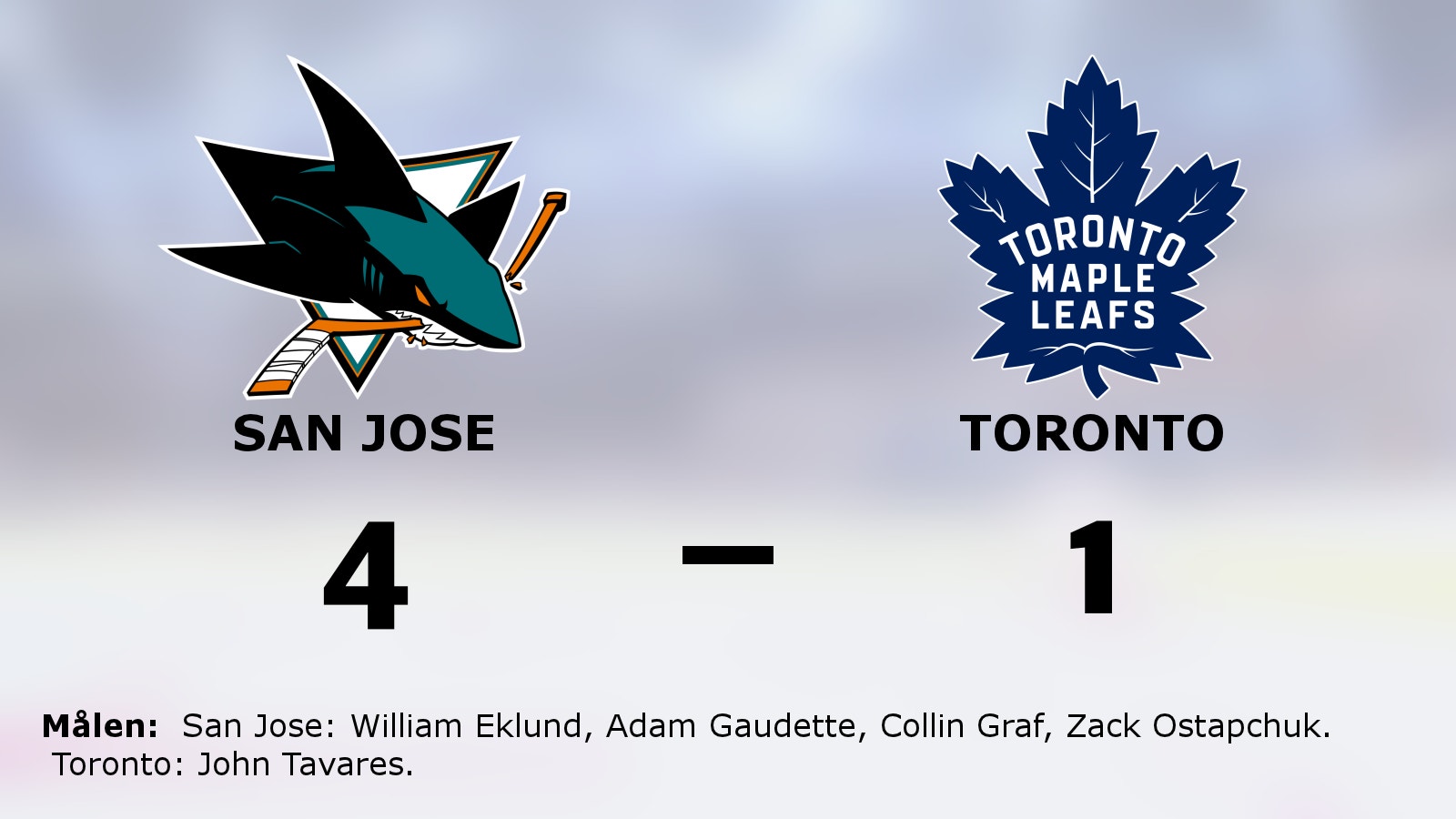 Ny seger för San Jose mot favoritmotståndet