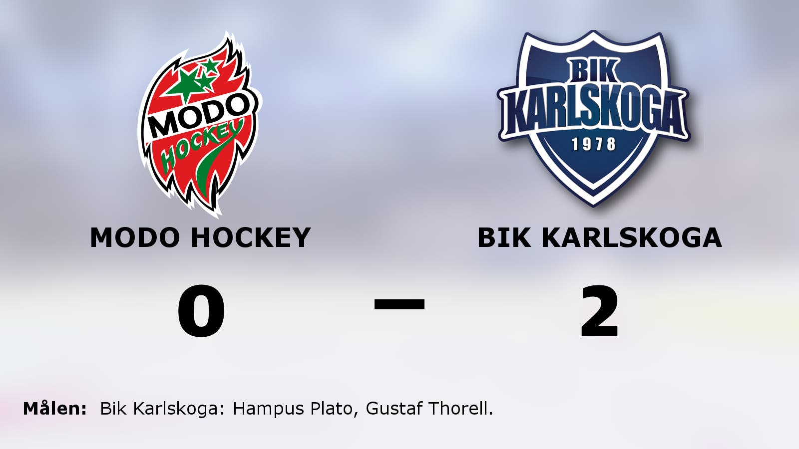 Bik Karlskoga tog ny seger i matchserien mot Modo Hockey