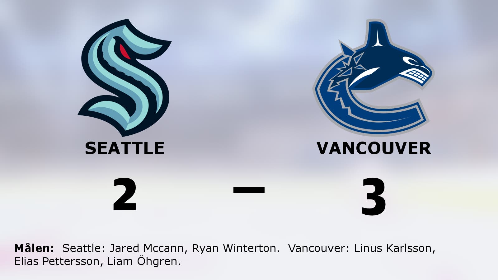 Straffar avgjorde för Vancouver i bortasegern mot Seattle