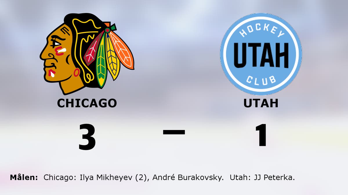 Chicago vann – Ilya Mikheyev matchvinnare