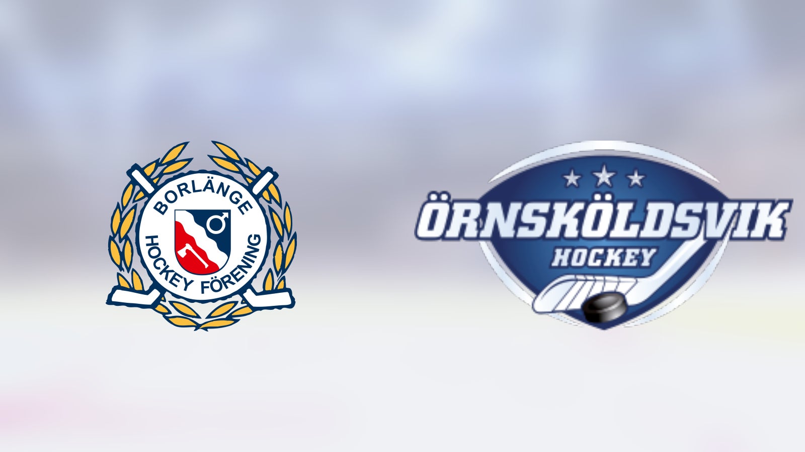 Borlänge mot Örnsköldsvik Hockey i Borlänge Ishall i dag