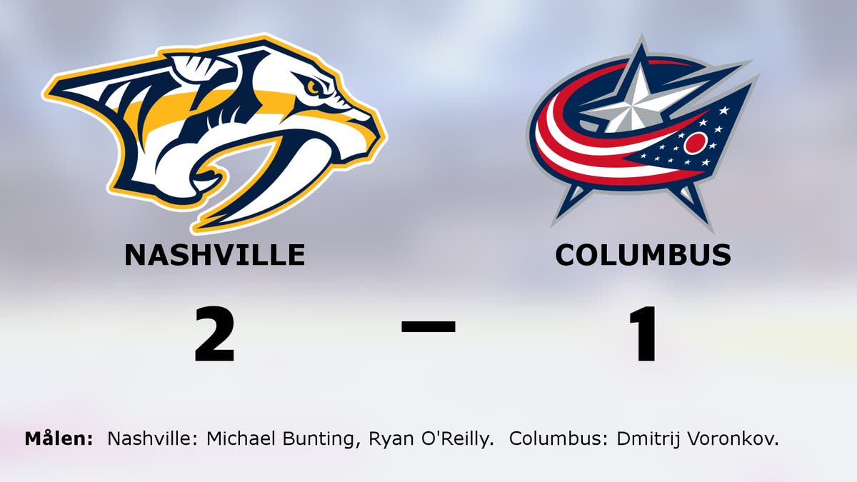 Stark sista period avgjorde för Nashville hemma mot Columbus