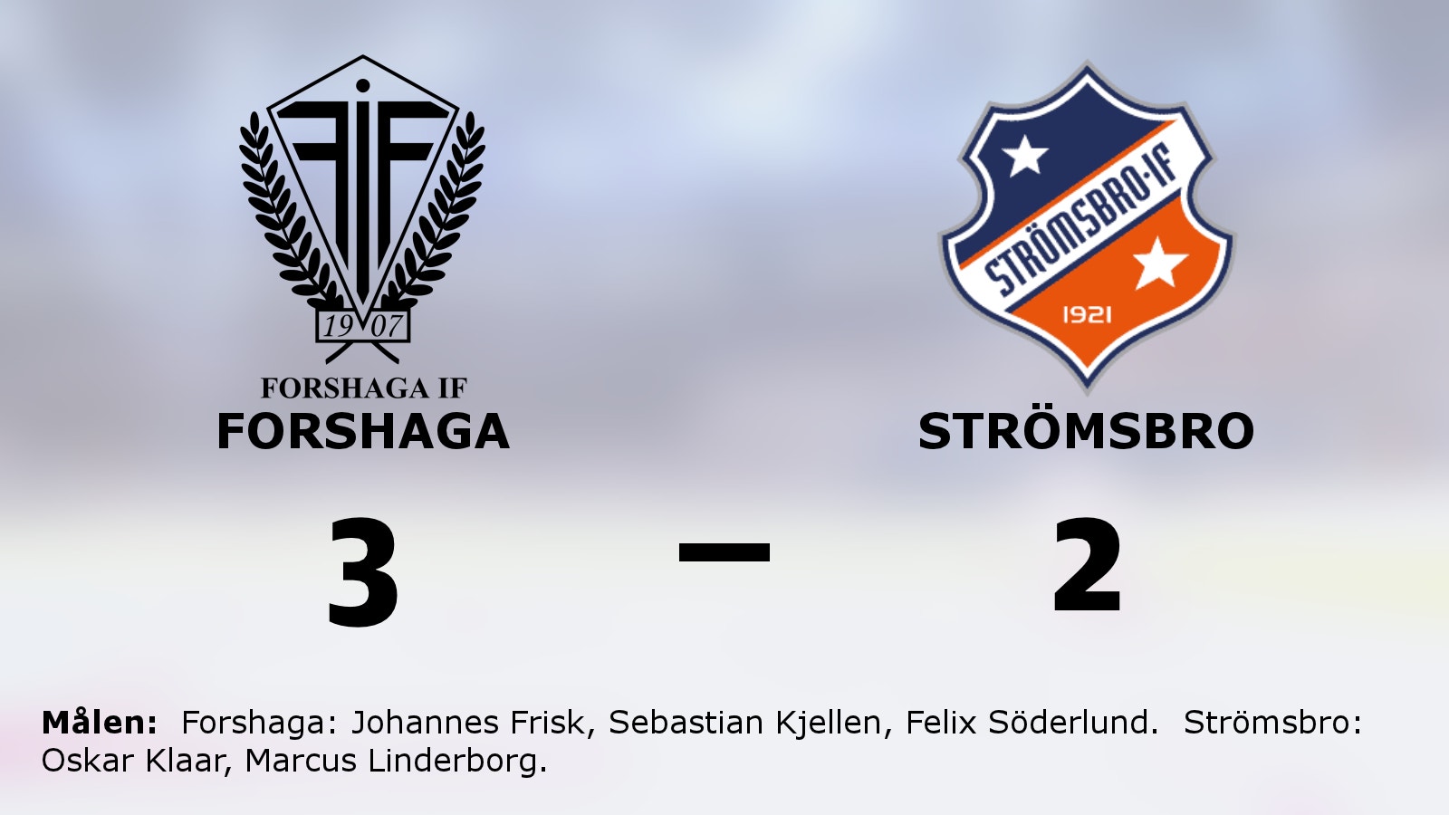 Sviten håller i sin för Forshaga – 3–2 mot Strömsbro