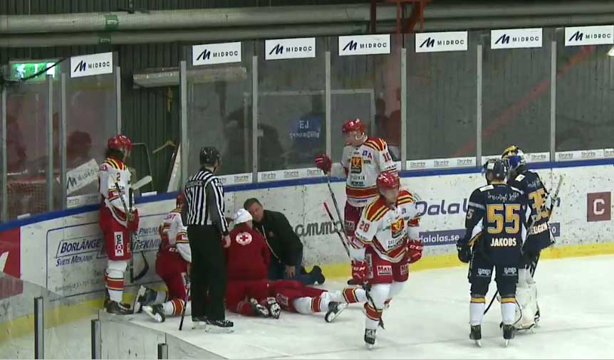 (1349) Hugo Borg Skövde skadad