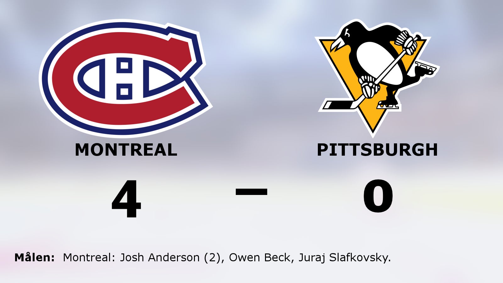 Tunga sviten fortsätter – 0–4 för Pittsburgh