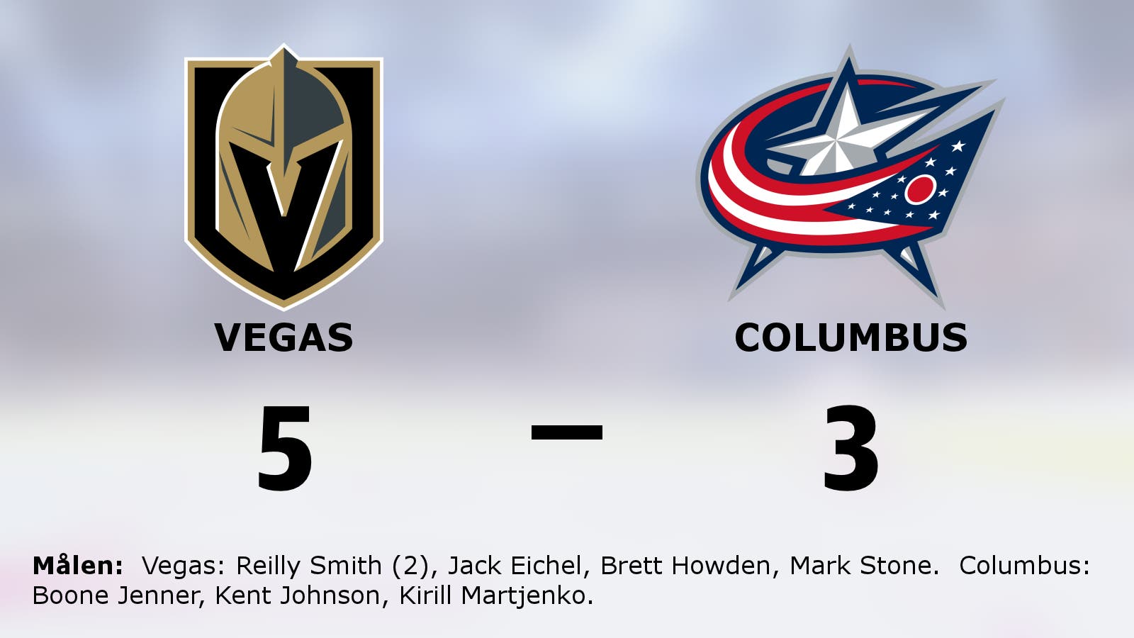 Tre raka mål fixade segern för Vegas