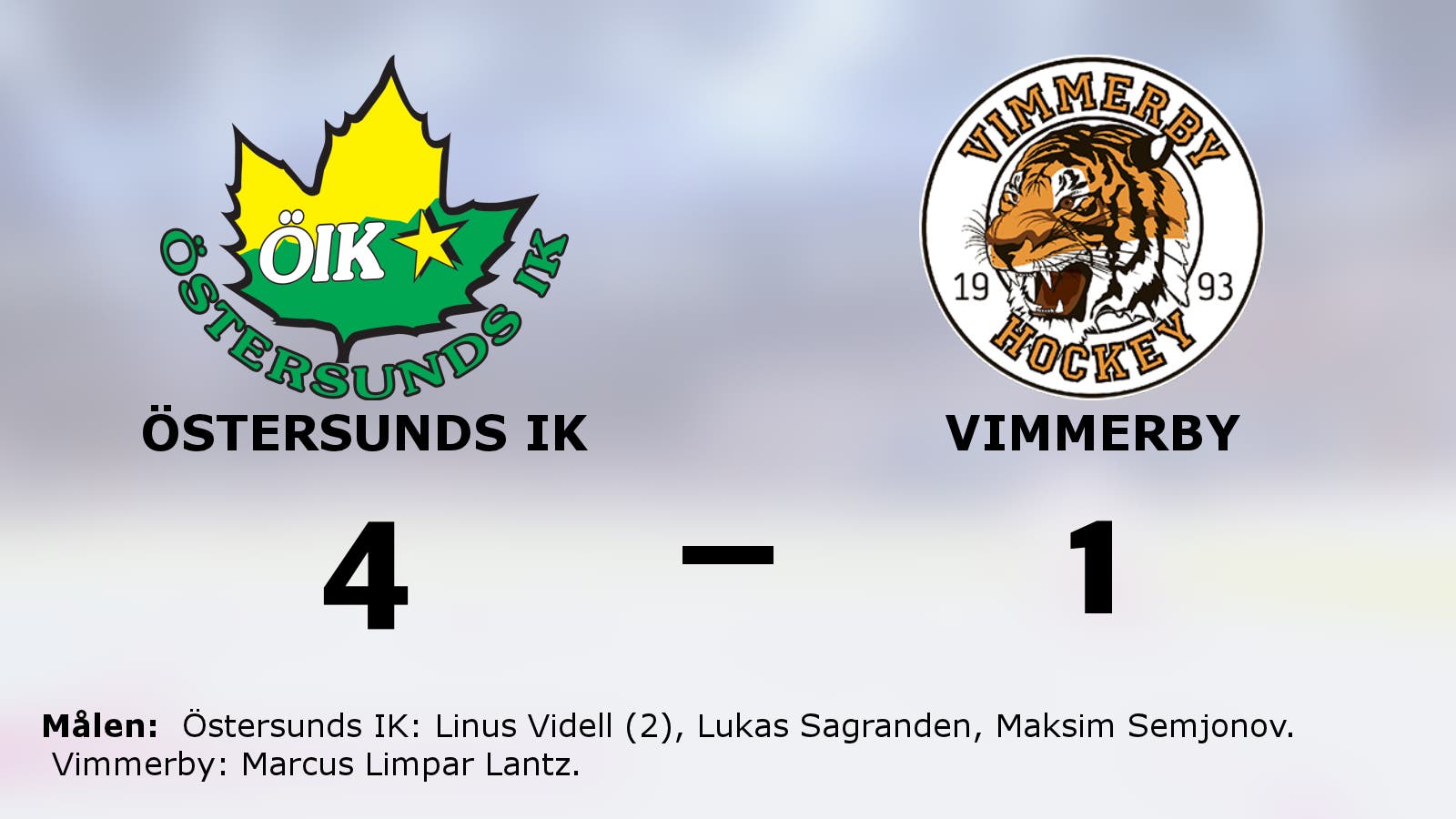 Östersunds IK ryckte i sista perioden och vann mot Vimmerby