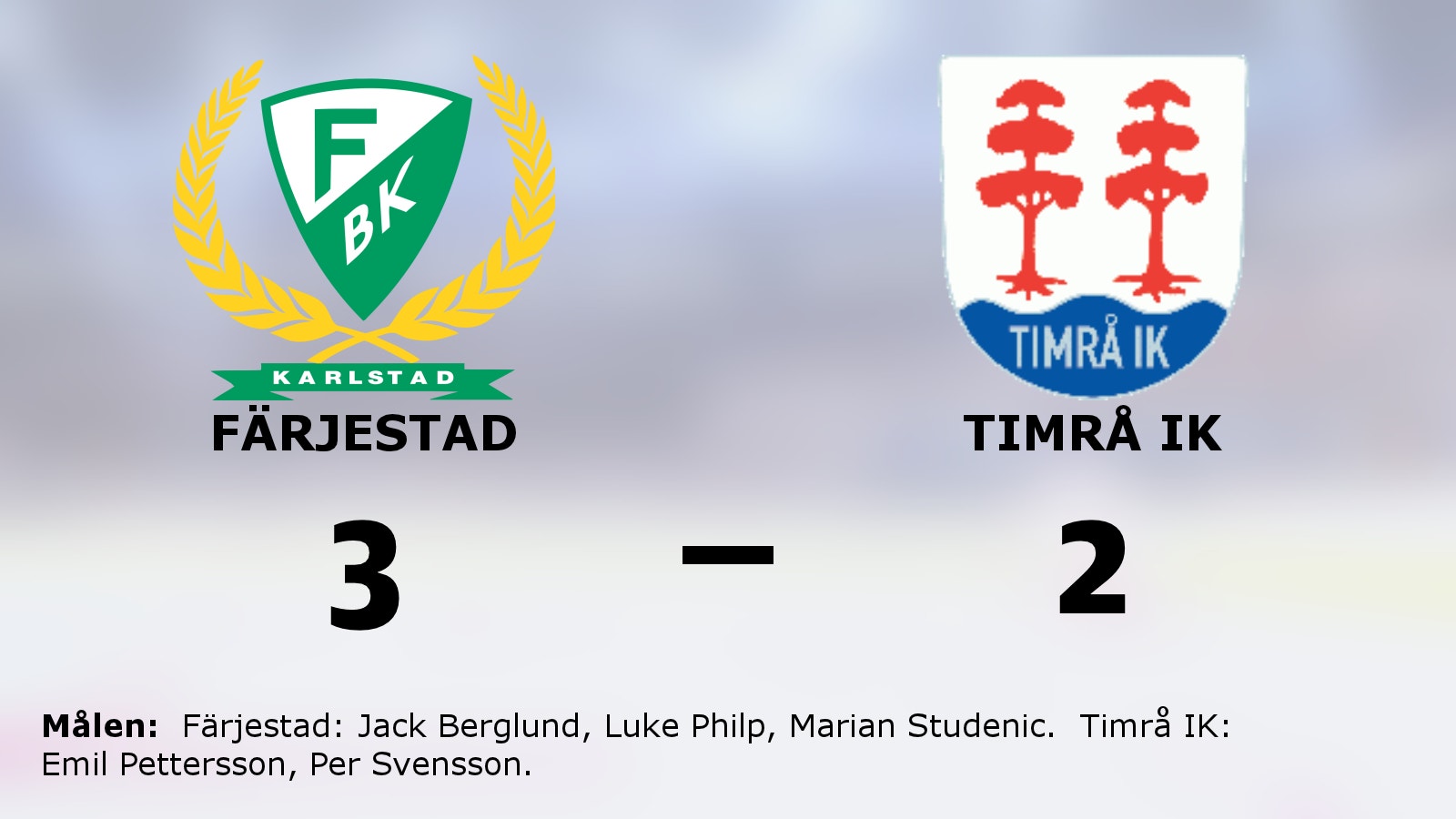 Tre poäng till Färjestad efter avgörande i slutperioden mot Timrå IK