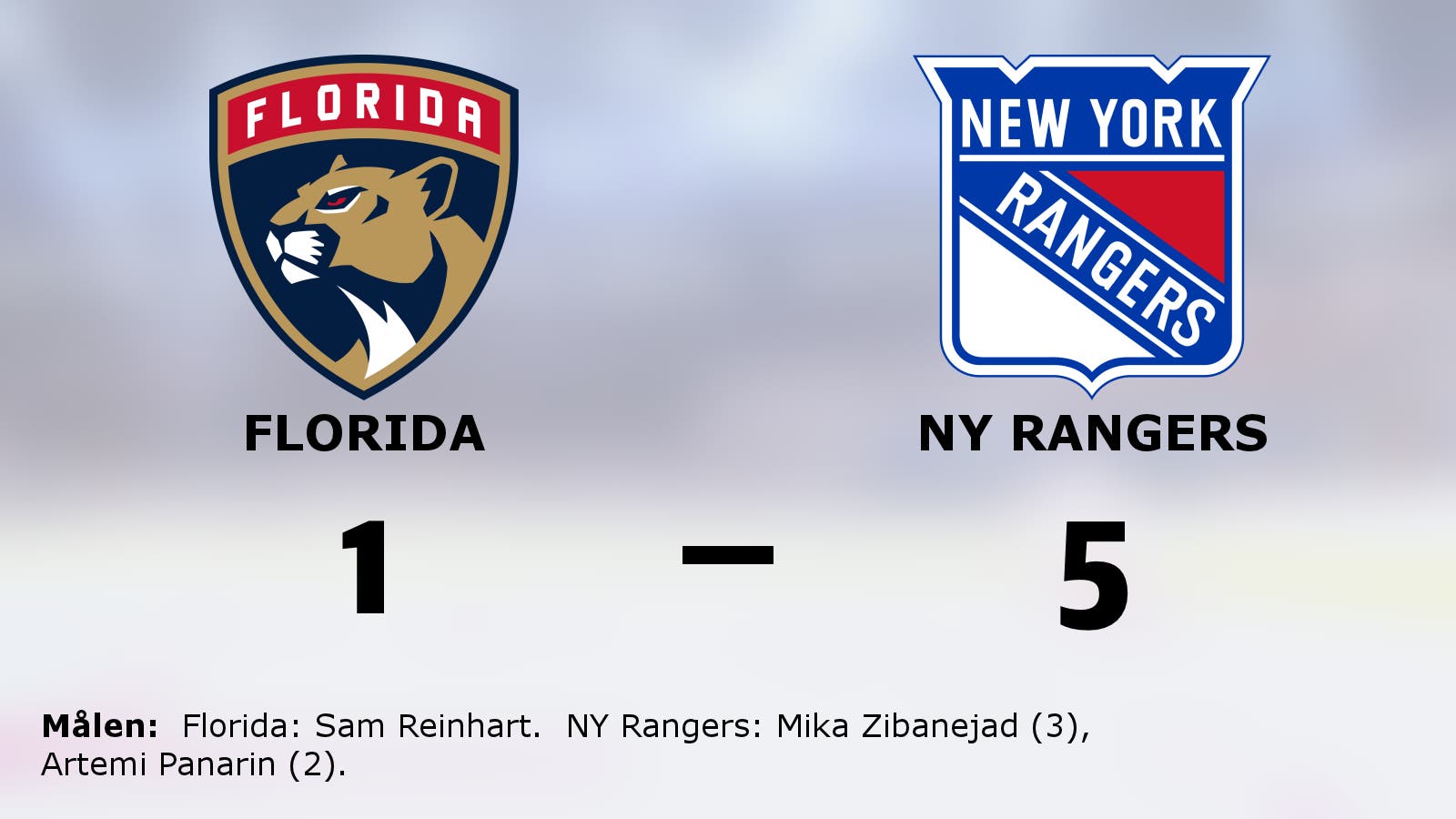 NY Rangers vann – efter Mika Zibanejads hattrick
