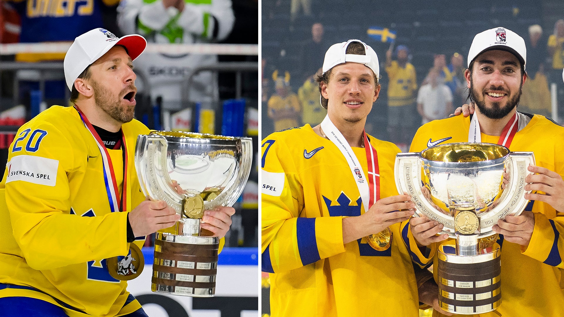 (3040) Joel Lundqvist vann VM-guld i fjol. I år var det Rickard Rakells och Mika Zibanejads tur att ta guld.