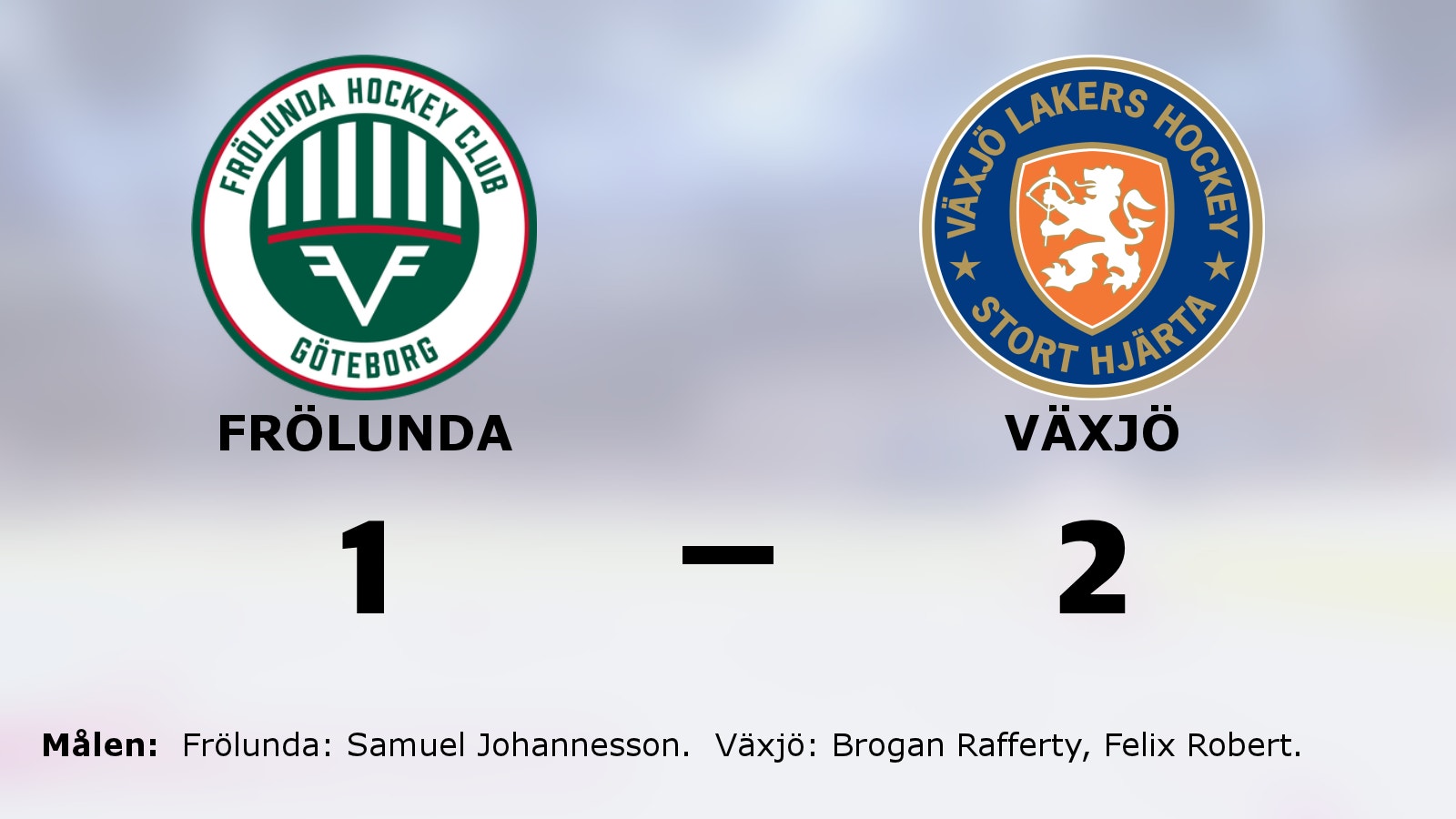 Rafferty och Robert matchvinnare när Växjö besegrade Frölunda