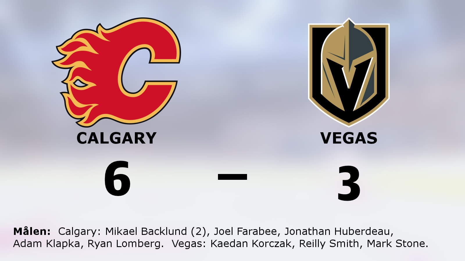 Chanslösa senast – men nu kunde Calgary besegra Vegas