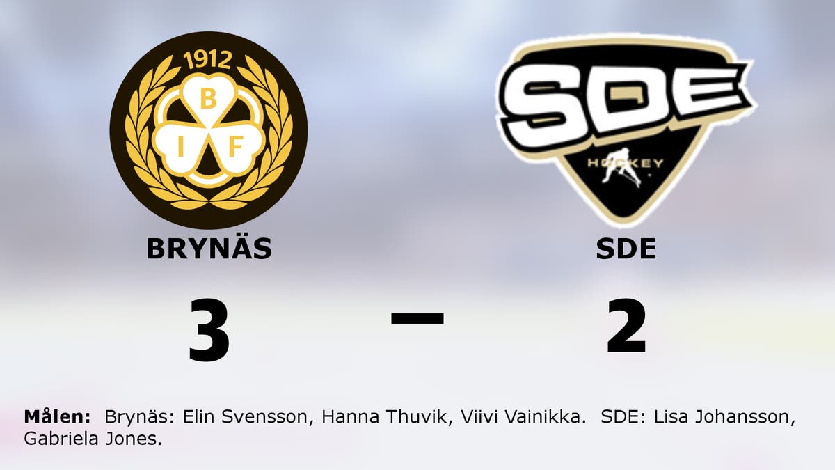 Förlängningsseger för Brynäs mot SDE