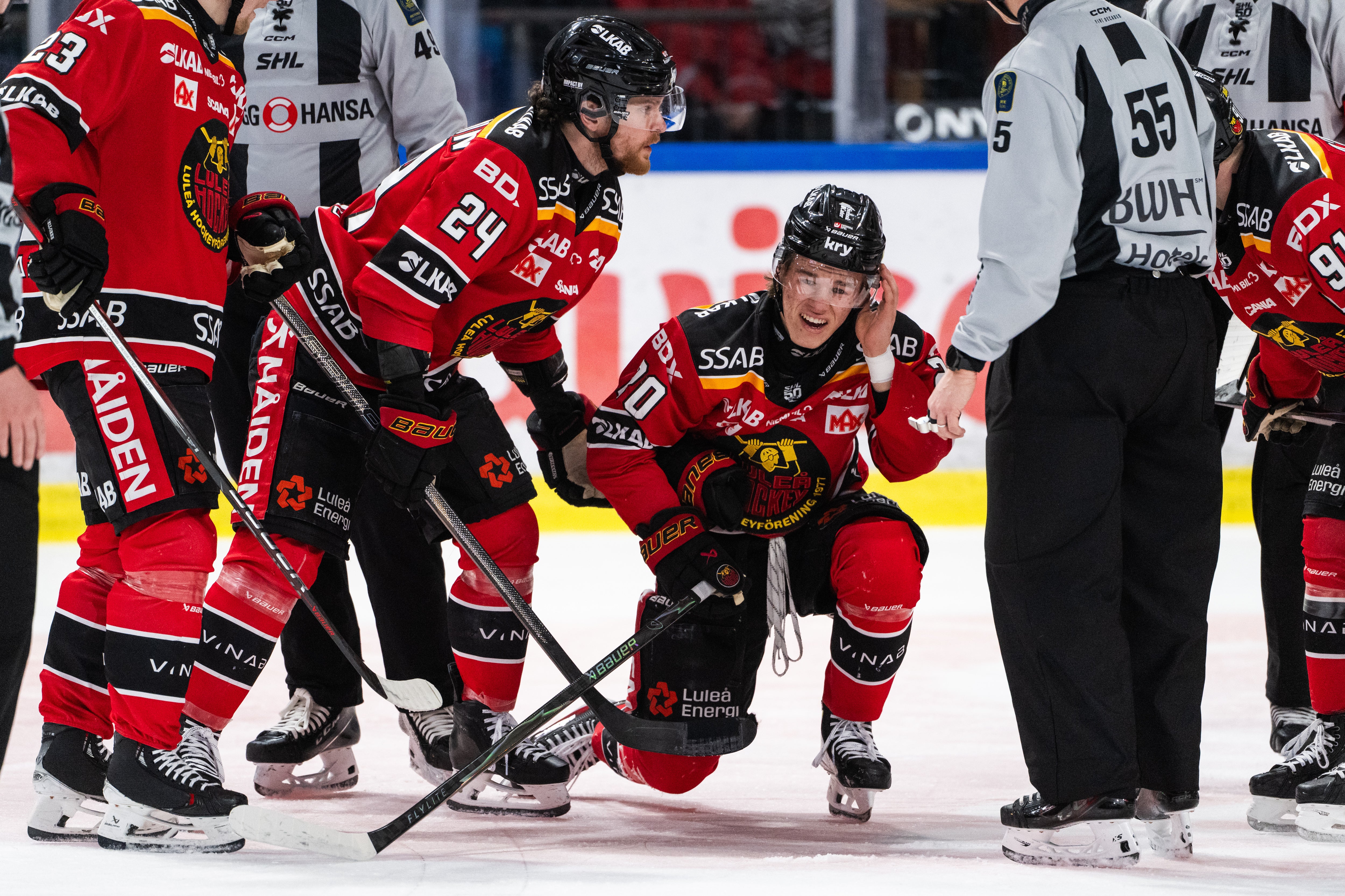 Casper Juustovara var tillbaka i spel för Luleås A-lag igen under tisdagskvällen.