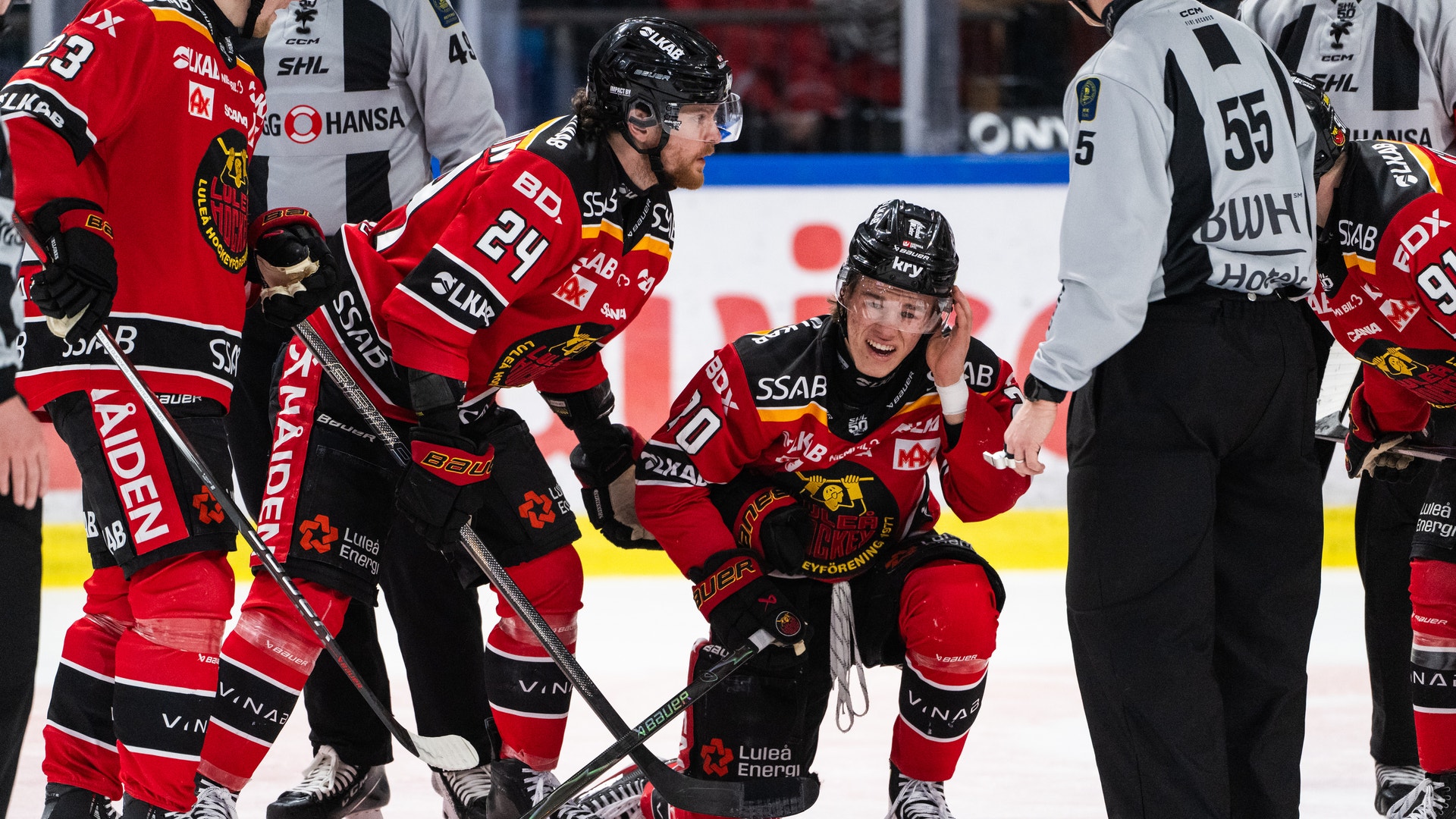 Casper Juustovara var tillbaka i spel för Luleås A-lag igen under tisdagskvällen.