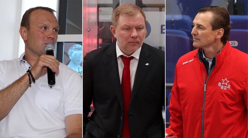 (c) photo.khl.ru Alexej Bezzubov/Yury Kuzmin/Vladimir Bezzubov