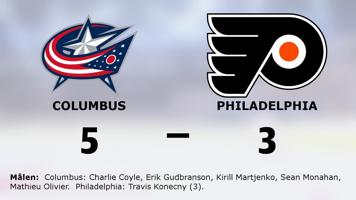 Columbus segrade mot Philadelphia i NHL