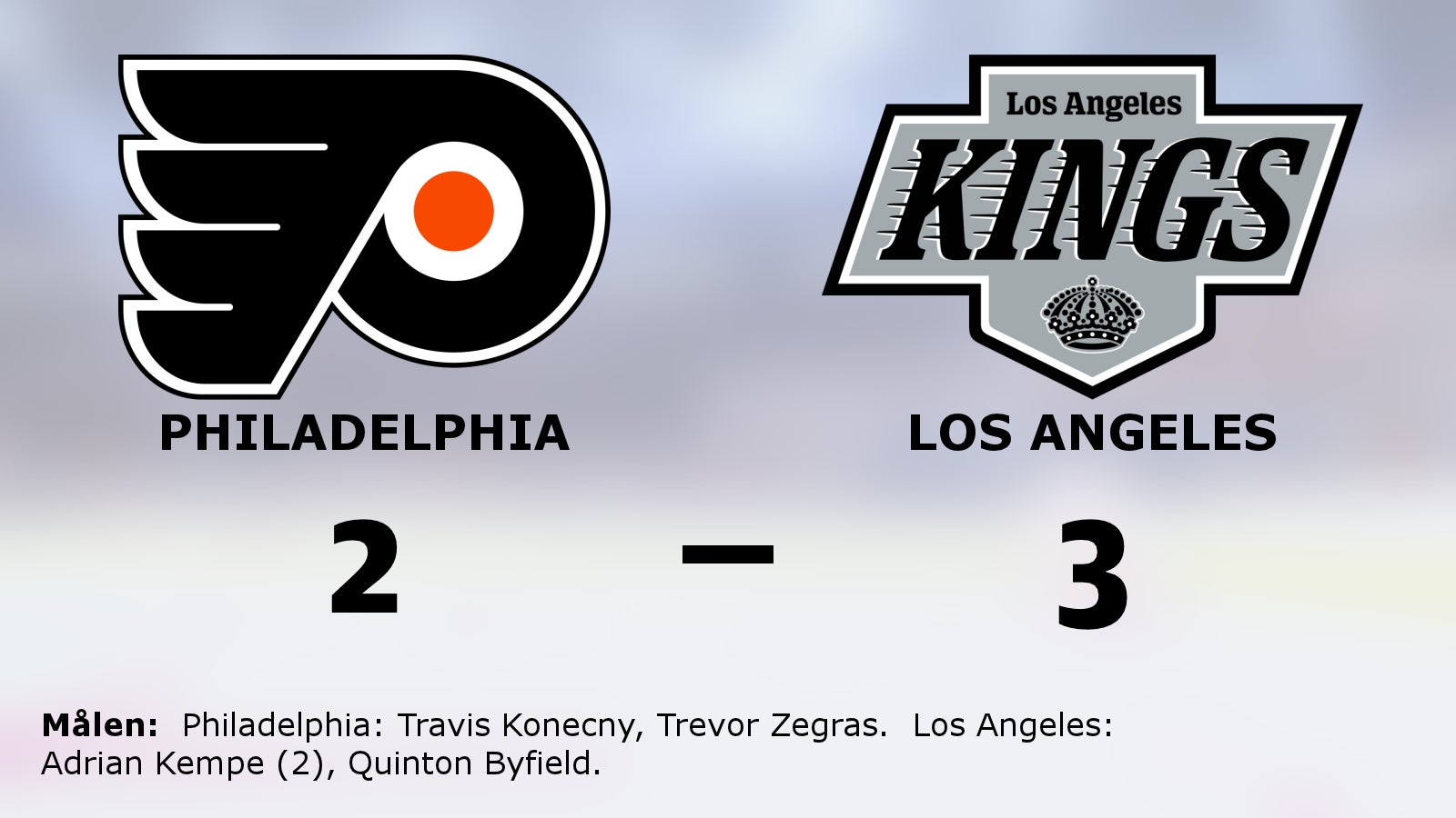 Förlängningsseger för Los Angeles mot Philadelphia