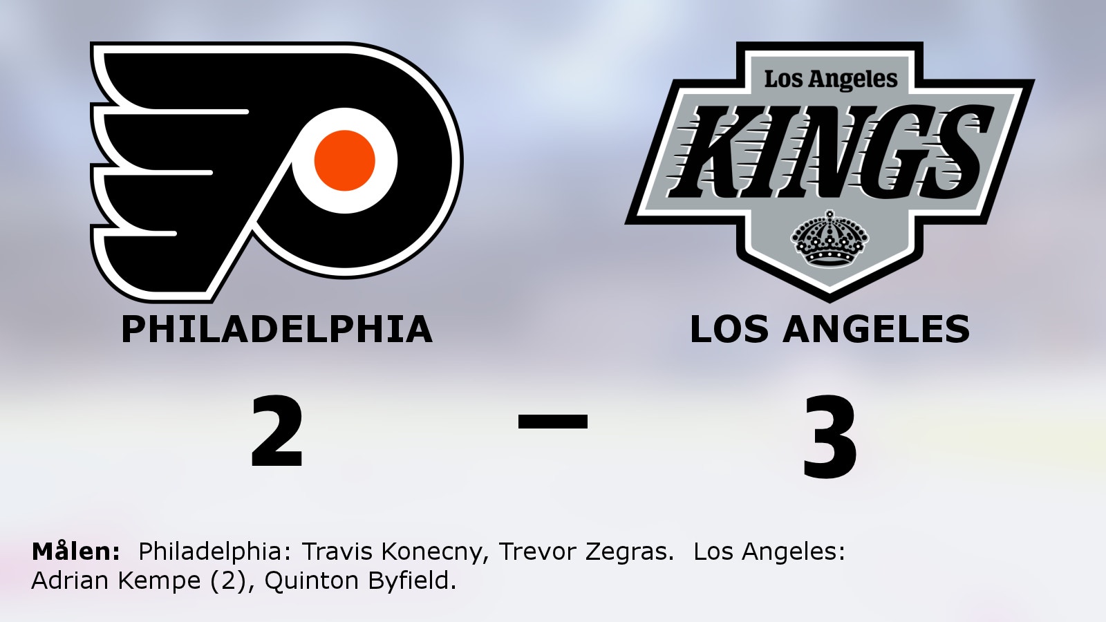 Förlängningsseger för Los Angeles mot Philadelphia