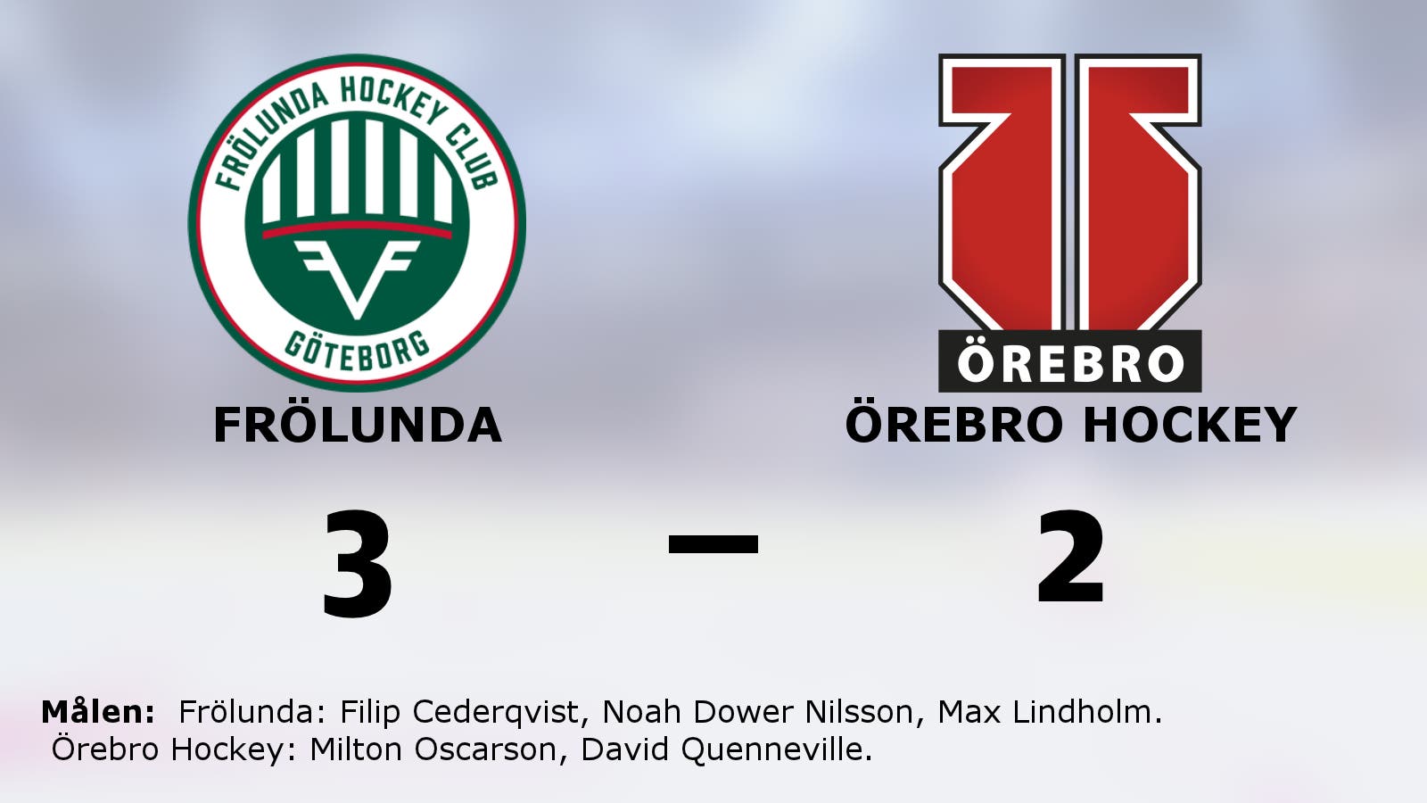 Ny seger för Frölunda mot favoritmotståndet