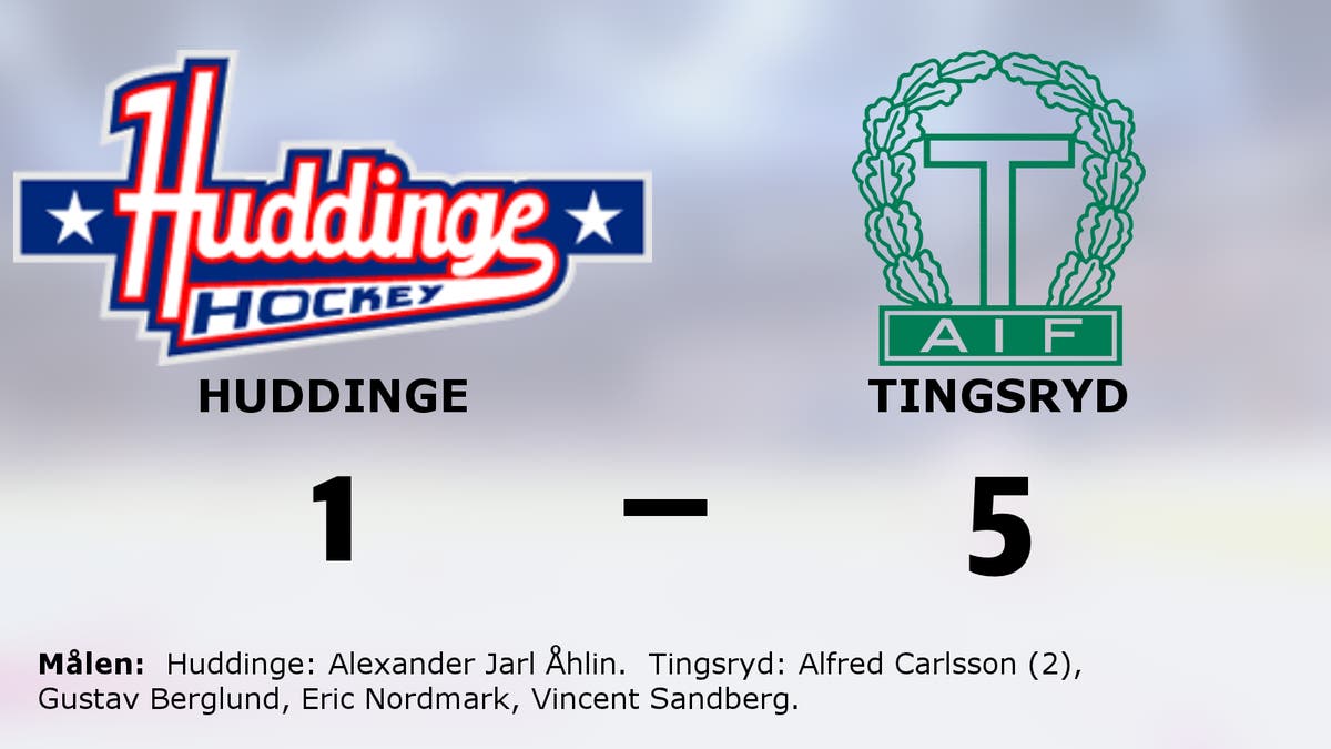 Tingsryd ny serieledare efter seger mot Huddinge