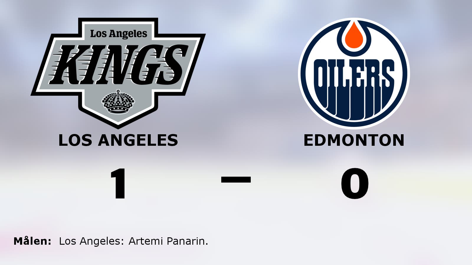 Målsnålt när Los Angeles vann mot Edmonton