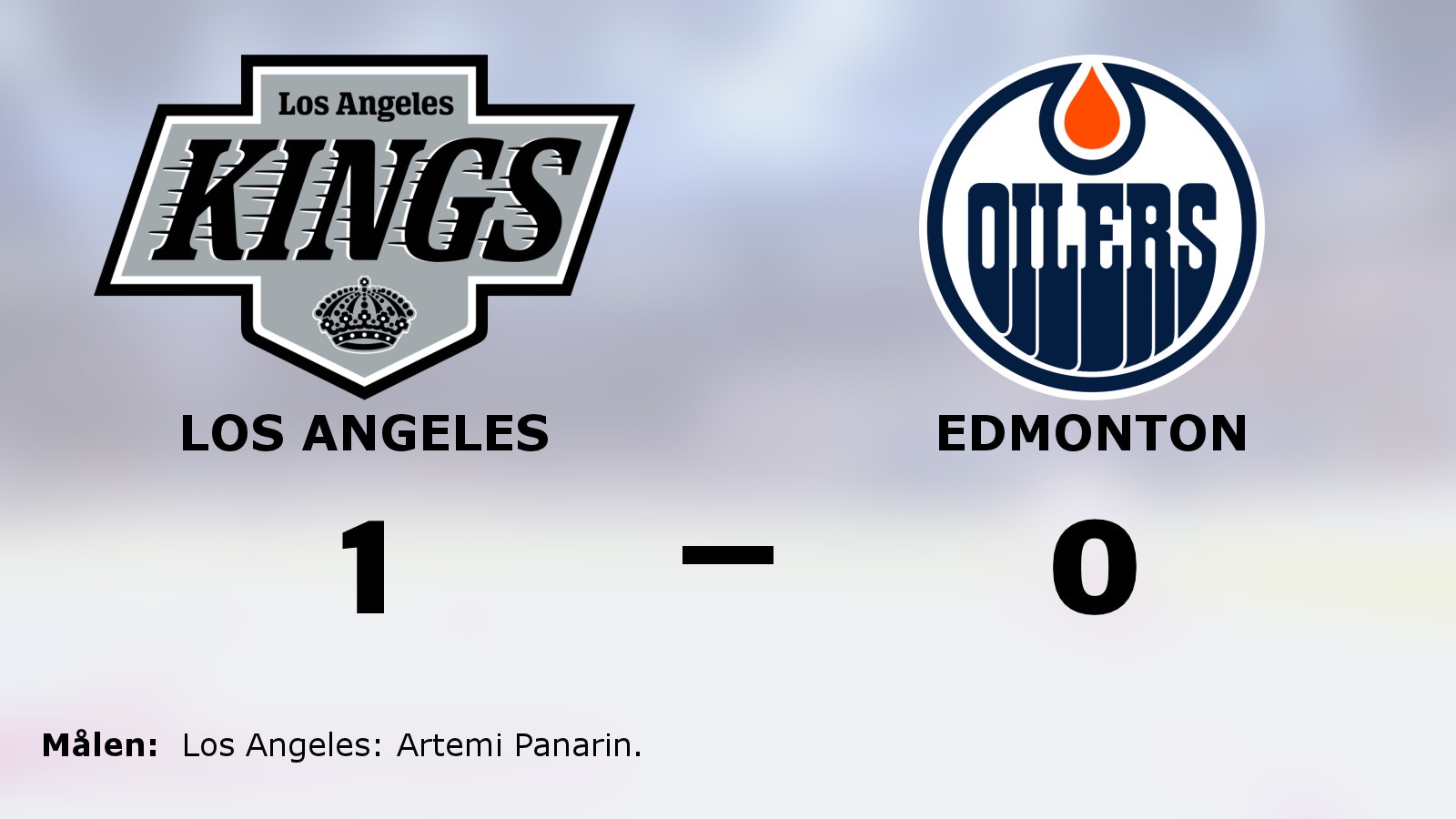 Målsnålt när Los Angeles vann mot Edmonton