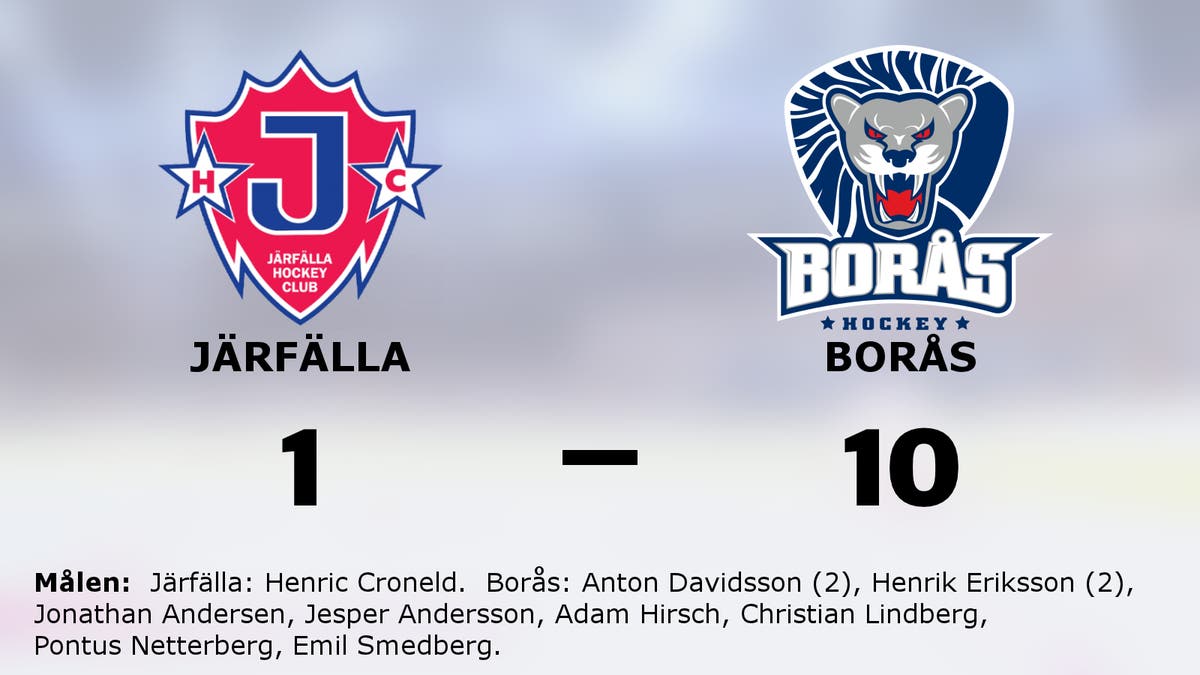 Borås utklassade Järfälla på bortaplan