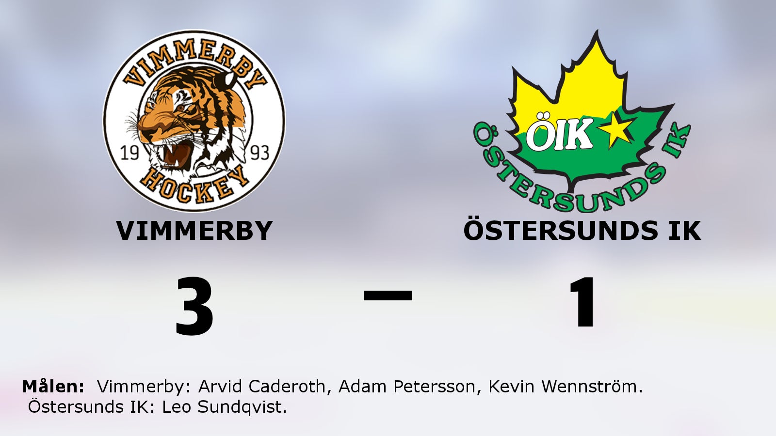 Vimmerby säkrade seger mot Östersunds IK