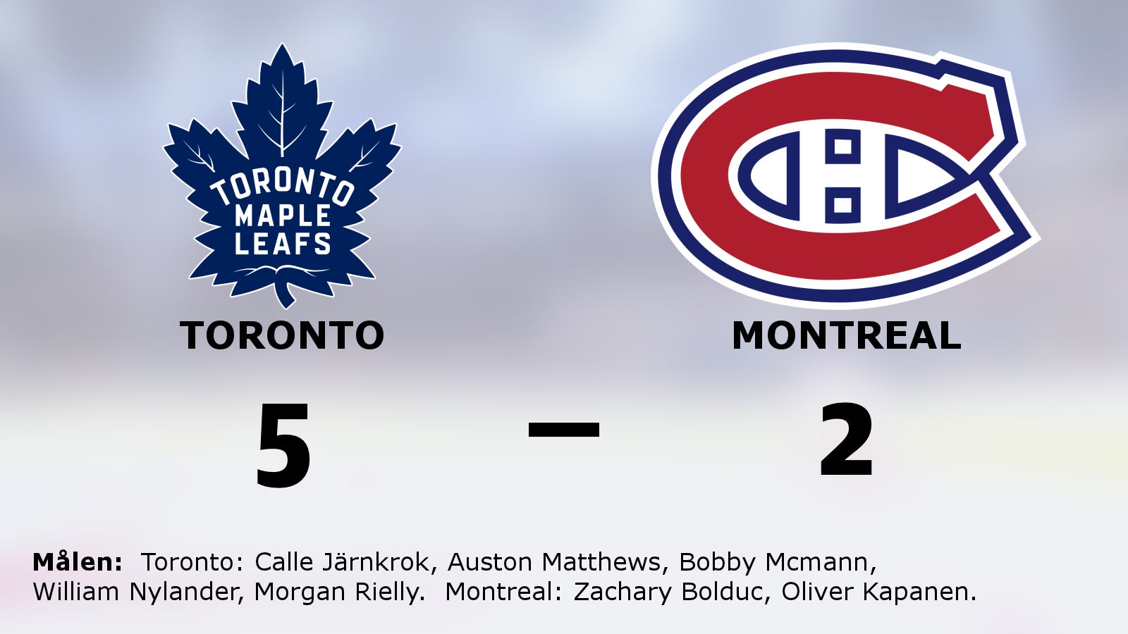 Toronto avgjorde i slutperioden mot gästande Montreal