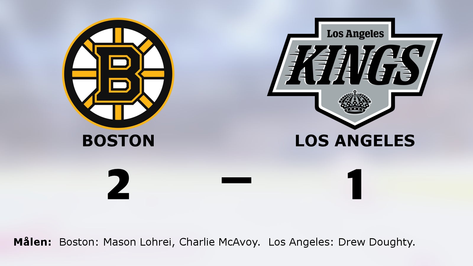 Seger i förlängningen för Boston mot Los Angeles