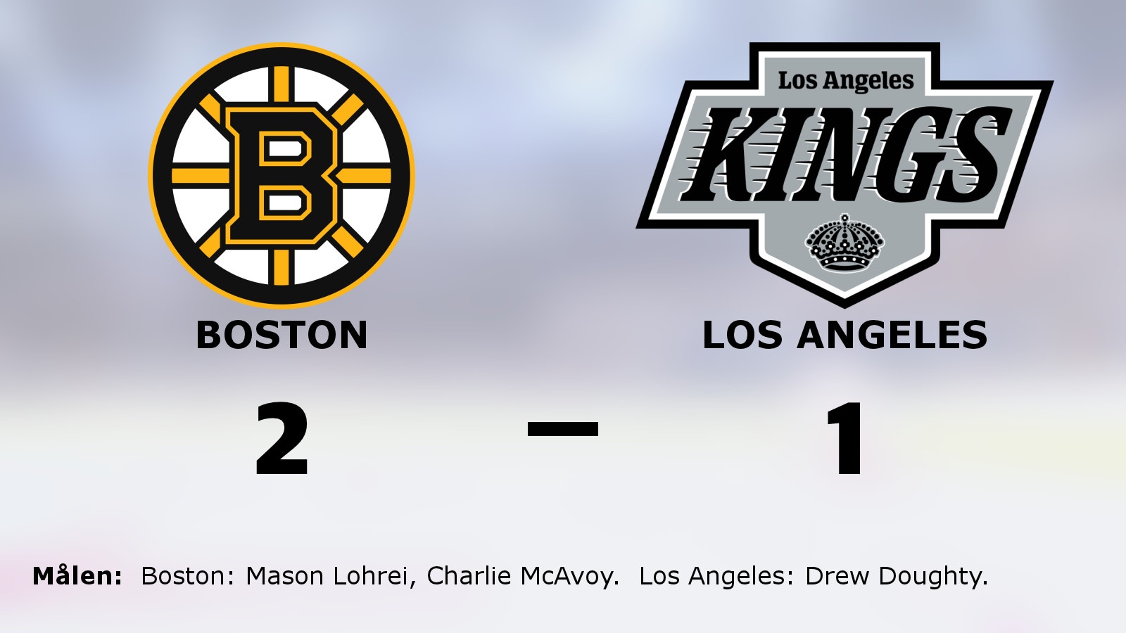 Seger i förlängningen för Boston mot Los Angeles