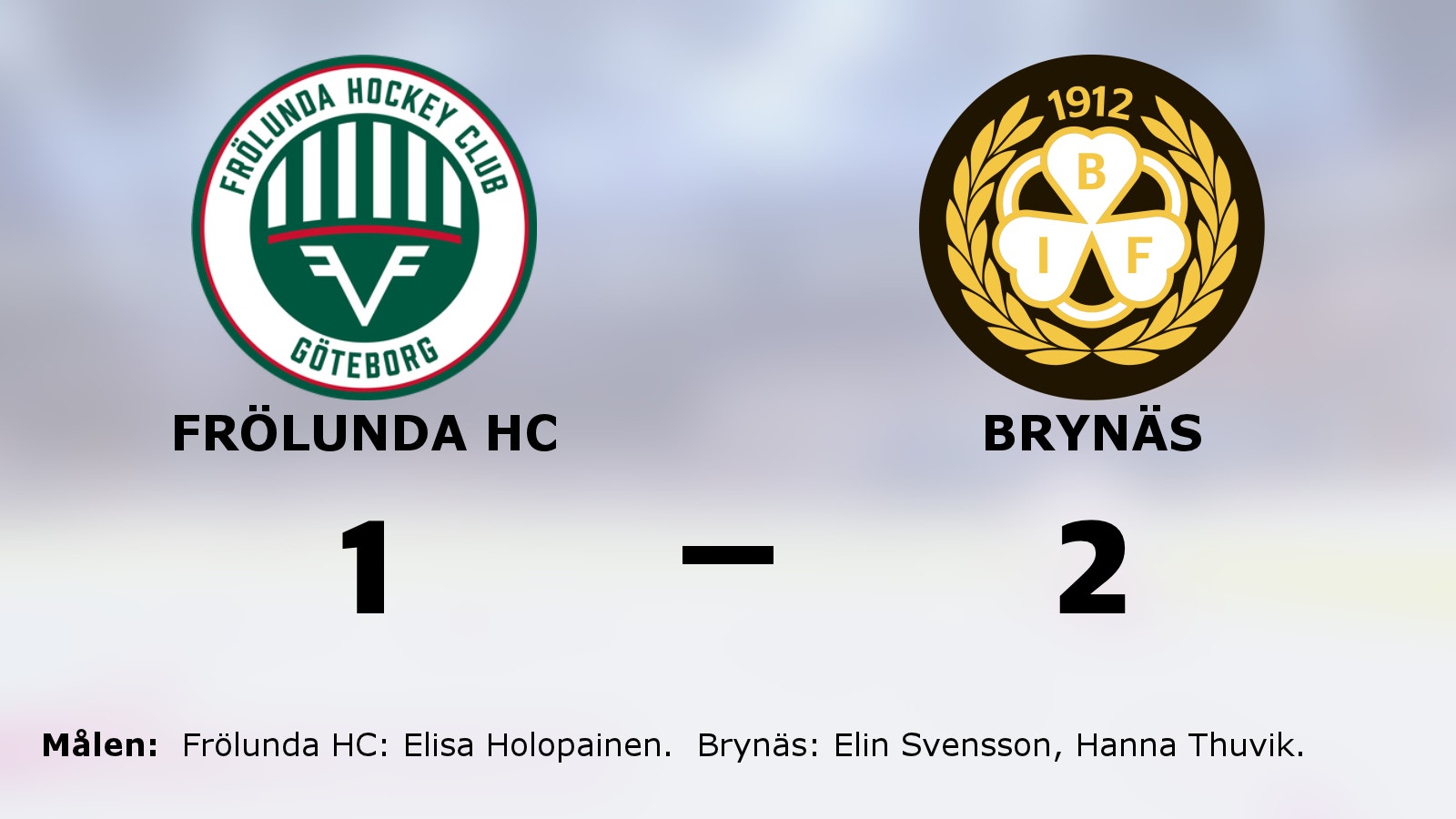 Stark seger för Brynäs mot Frölunda HC