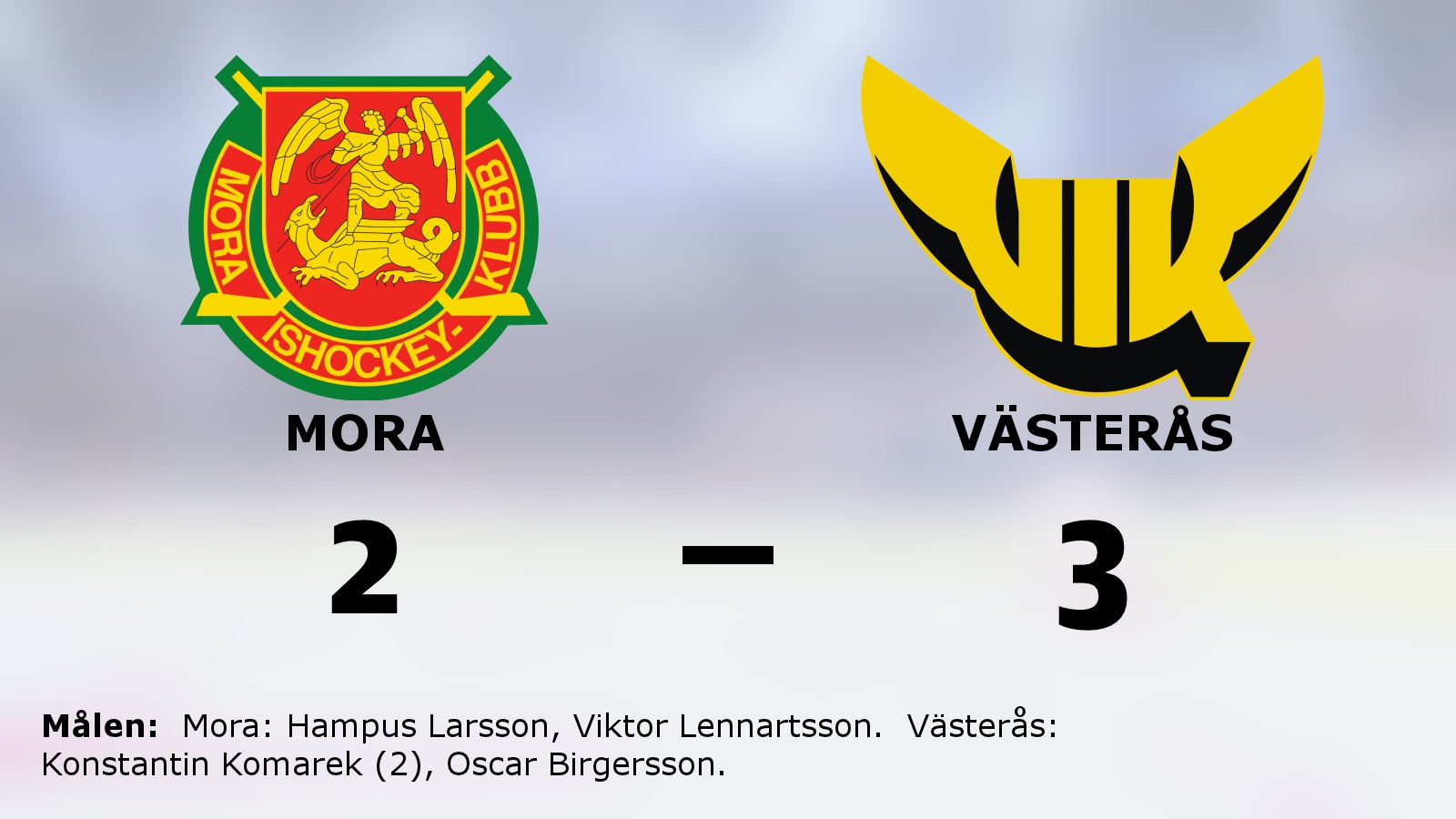 Västerås vann i förlängningen mot Mora