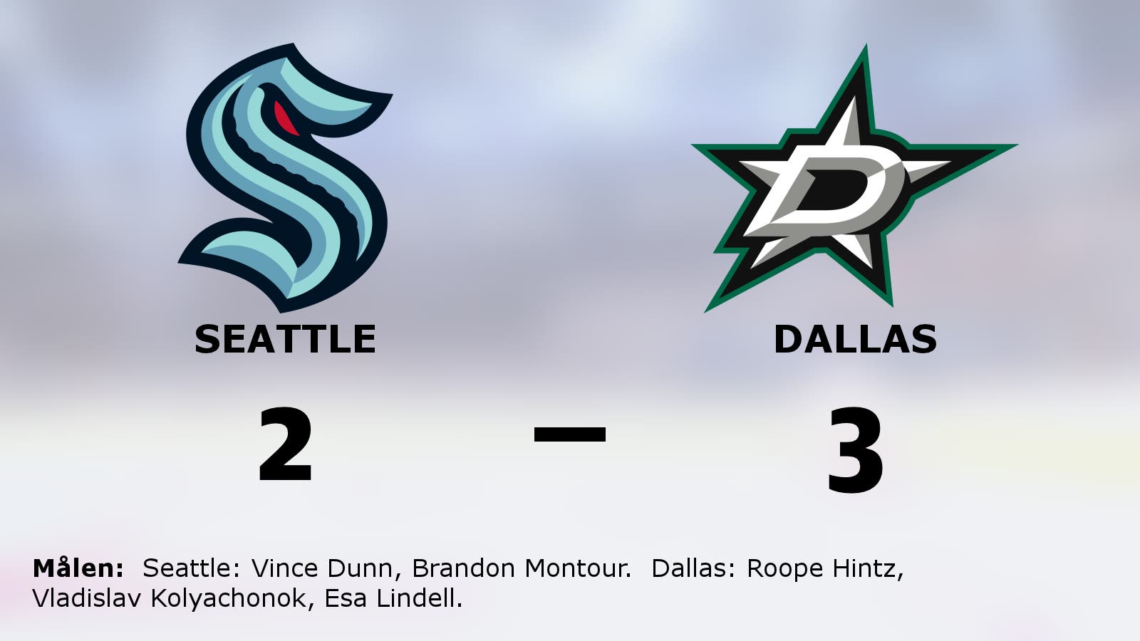 Dallas segrade i toppmötet mot Seattle