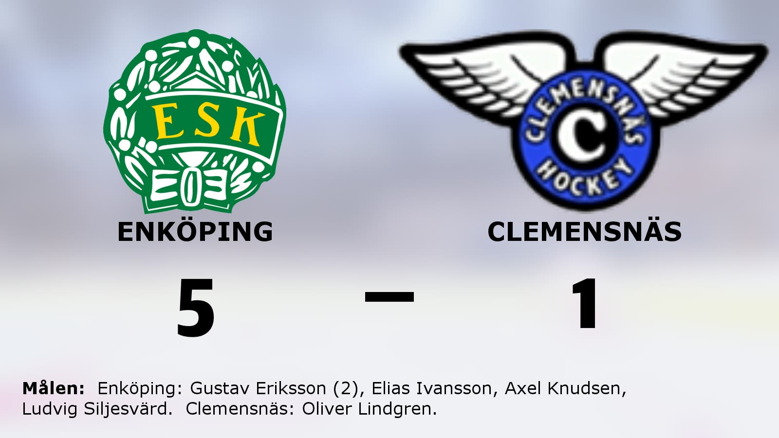 Tunga sviten fortsätter – 1–5 för Clemensnäs